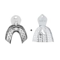 Kit Moldeira Alumínio Perfurada S1 + I1 - Tecnodent Kit Moldeira Alumínio Perfurada S1 + I1 - Tecnodent