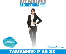 Kit Moldes Camisa, calça e blazer Secretaria, Modelagem&Diversos, Tamanhos P ao XG