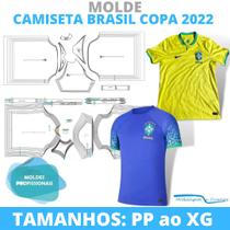 Kit moldes camiseta brasil 2022 modelagem&diversos, correios