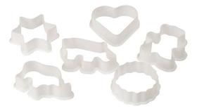 Kit Moldes Em Plástico Para Biscoito C/8 Formatos Decoração Kit Moldes Em Plástico Para Biscoito C/8 Formatos Decoração