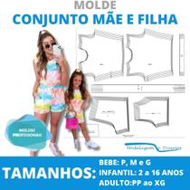 Kit moldes mae e filha, modelagem&diversos, correios