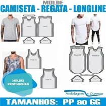 Kit Moldes Masculino Camiseta- Ragata- Longline Por Correios