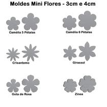 Kit Moldes Mini Flores Laços Enfeites Em Aço Inox