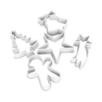 Kit Moldes PLA Cortadores Natalinos para Biscoitos Divertidos 5 Formas Temáticas Kit Moldes PLA Cortadores Natalinos para Biscoitos Divertidos 5 Formas Temáticas