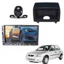 Kit Moldura 2 Din Corsa Classic Wind + Central Multimidia Kit Moldura 2 Din Corsa Classic Wind + Central Multimidia