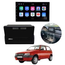 Kit moldura 2 din fiamon uno mille e fiorino + central multimidia android