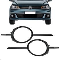 Kit Moldura Farol Milha Gol Voyage G7 2016 2017 2018 2019 Aro Preto