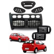 Kit Moldura Painel Central Difusores De Ar Palio Siena Strada