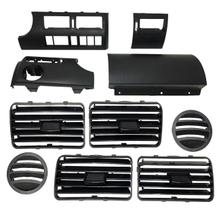 Kit Moldura Painel E Telas Difusores Gol Saveiro G3 Preto