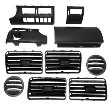 Kit Moldura Painel E Telas Difusores Gol Saveiro G3 Preto