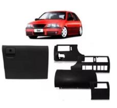 Kit Moldura Painel Grade Porta Luvas Ar Gol G3 00/2005 Preta Kit Moldura Painel Grade Porta Luvas Ar Gol G3 00/2005 Preta