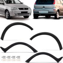 Kit moldura paralama dianteiro + traseiro corsa hatch 02 a 12 preto liso Kit moldura paralama dianteiro + traseiro corsa hatch 02 a 12 preto liso