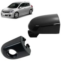 Kit Moldura Ponta Maçaneta Externa Miolo C/s Furo Tiida Sl At 2007 Á 2013