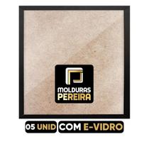 Kit Molduras 05Und. Tamanho 40x60cm-E-Vidro-Mdf-Pendurador