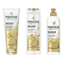 Kit Molecular Bond Repair Shampoo, Condicionador e Creme Pantene