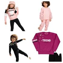 Kit Moletom 4 peças Conjunto Infantil 4 a 8 anos Kit Moletom 4 peças Conjunto Infantil 4 a 8 anos