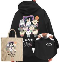 Kit Moletom E Ecobag Blusa De Frio Stray Kids 5 Star Chibli