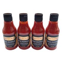 Kit Molho de Pimenta Mendez 215ml 04 Red Pepper Habanero