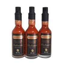 Kit Molho de Pimenta Mendez 60ml 03 Habanero Defumada Vidro Kit Molho de Pimenta Mendez 60ml 03 Habanero Defumada Vidro