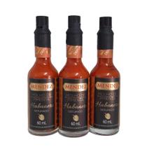 Kit Molho de Pimenta Mendez 60ml 03 Habanero Defumada Vidro