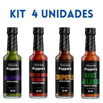 Kit Molho De Pimenta Pepper's Vitorena 60ML - 4 Unidades