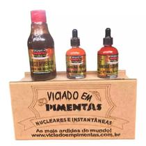 Kit Molho De Pimentas Natural Sem Glúten + Ardida Do Mundo