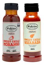 Kit Molho Sweet Chilli Morango E Goiaba Poletto