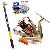 Kit Molinete Cmik Mr4000 5 Rolamentos Vara Telescópica Gt 2,70 E Estojo Completo