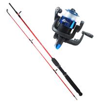 Kit Molinete com Linha + Vara 1,35m Pesca Leve Ultra Light Peixes Até 5Kg