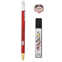 Kit Mônica Lapiseira 2Mm Borracha E Grafite - Turma Da Mônica