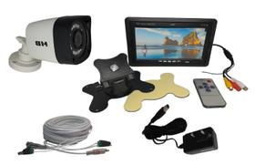 Kit Monitor 7" LCD com 1 Câmera 1080P Infravermelho e 40mts Cabo