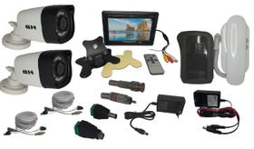 Kit Monitor 7" LCD com 2 Câmeras Infravermelho e Internone