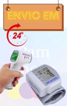 Kit monitor de pressão modelo pulso+ termometro de testa sem contato modelo Arm