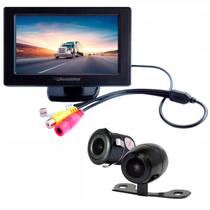 Kit Monitor Roadstar 4,3 RS424BR 24V + Câmera Ré/Frontal RS224BR 24V