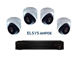 Kit Monitoramento 4 Câmeras ANPOE + DVR - ELSYS