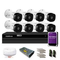 Kit Monitoramento Intelbras com 8 Câmeras de Segurança 1080p