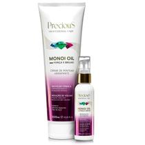 Kit Monoi Oil creme de pentear hidratante 300ml + Monoi Oil reparadora de pontas 60ml