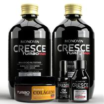 Kit Monovin 5 Passos Crescimento Capilar Acelerado + Mascara Cólageno - TURBOMAX