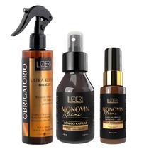 Kit Monovin Tônico e Sérum Crescimento Capilar Antiqueda + Leave-In