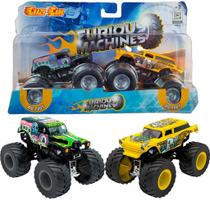 Kit Monster Truck Caminhão Monstro E Grave Digger Realista - Sapico Toys