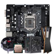 Kit Montagem de Computador, Placa Mãe ASRock LGA 1200, Processador Core i5-10505, Memória 16GB DDR4, Fonte ATX 350
