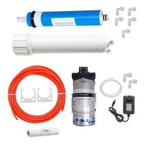 Kit Montagem Osmose Reversa 100gpd + Bomba + Suporte