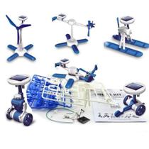 Kit Montagem Robo Solar 6x1 Iniciante Educacional Robótica