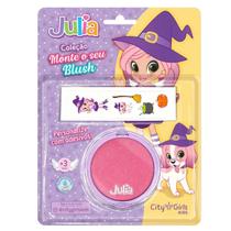 Kit Monte o Seu Blush Infantil Julia City Girls Kids - Modelos Sortidos Kit Monte o Seu Blush Infantil Julia City Girls Kids - Modelos Sortidos