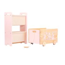 Kit Montessori, Rack Pocket Caixa De Brinquedos Com Rodas