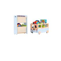 Kit Montessori Rack Pocket Caixote Kombi Azul Céu Kit Montessori Rack Pocket Caixote Kombi Azul Céu