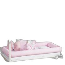 Kit Montessoriano Para Cama De Solteiro 4 Rolos Rosa