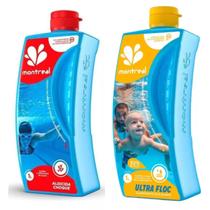 Kit Montreal Clarificante Floculante + Algicida Choque 1 L
