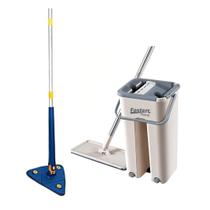 Kit Mop Flat Giratorio Esfregão e Rodo Triangular Fasterr