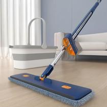 Kit Mop Flat Plano 38 cm + Balde Dobrável Retrátil 18L + Refil de Microfibra Extra Kit Mop Flat Plano 38 cm + Balde Dobrável Retrátil 18L + Refil de Microfibra Extra